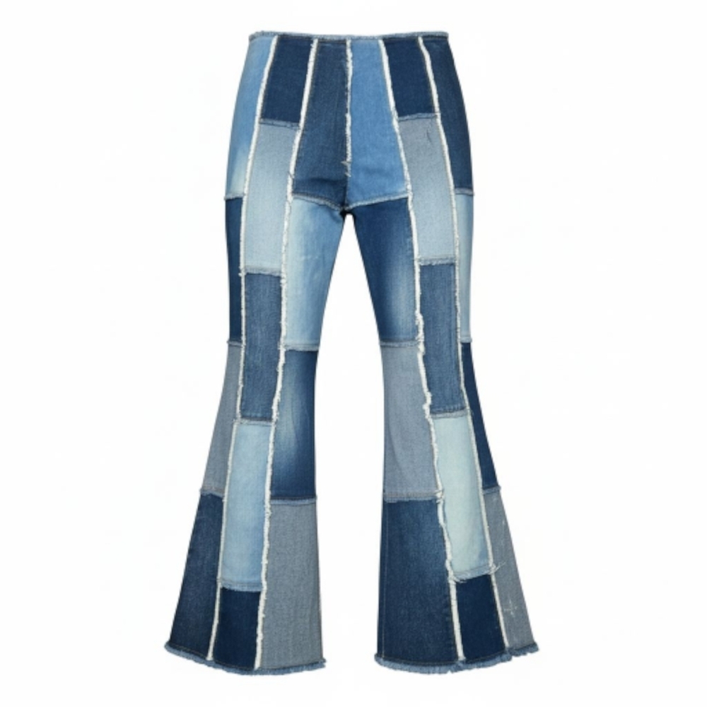 Patchwork Blue Jeans - image 8